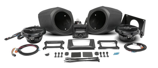 Rockford Fosgate Stereo and front lower speaker kit - Polaris GENERAL models - Revolution Off-Road