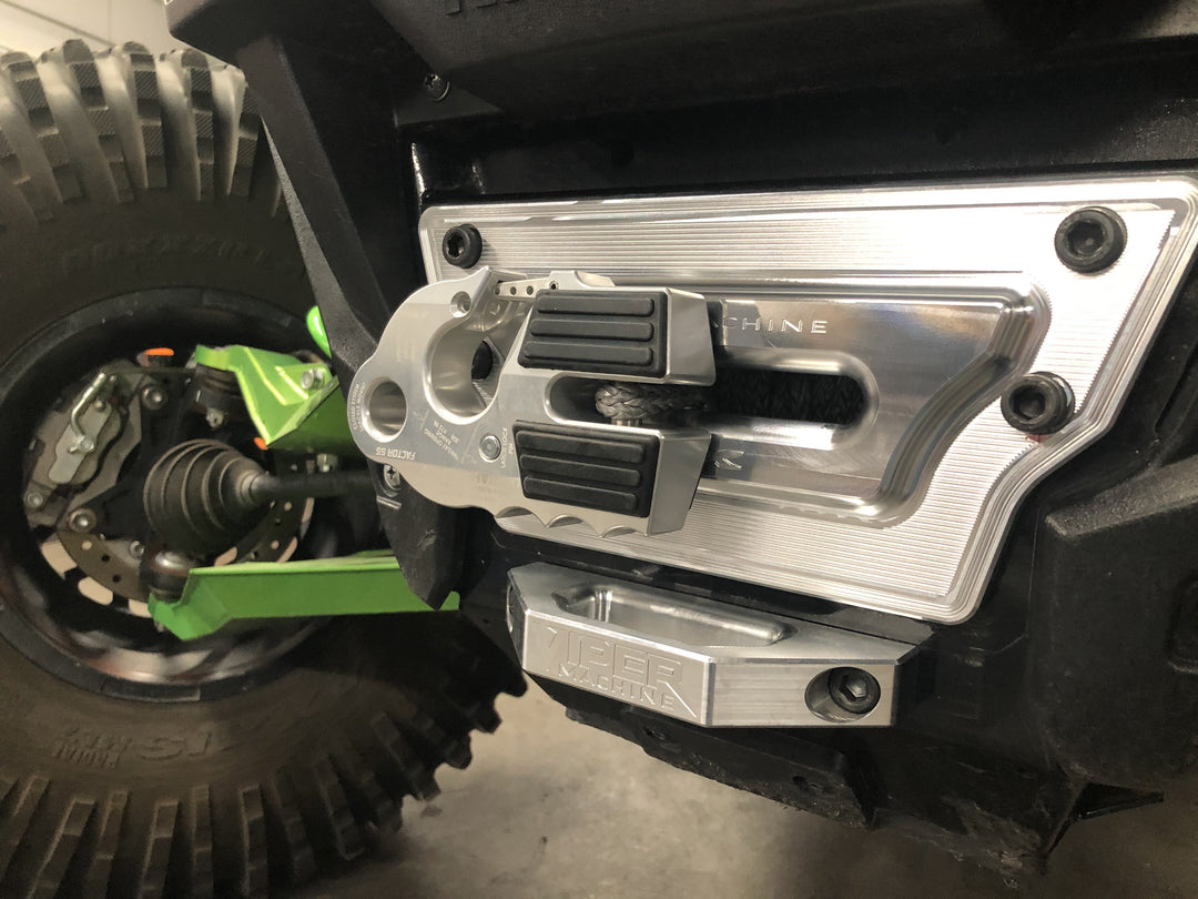 Viper Machine KRX 1000 Billet Winch Plate with Integrated Rope Hawse - Revolution Off-Road