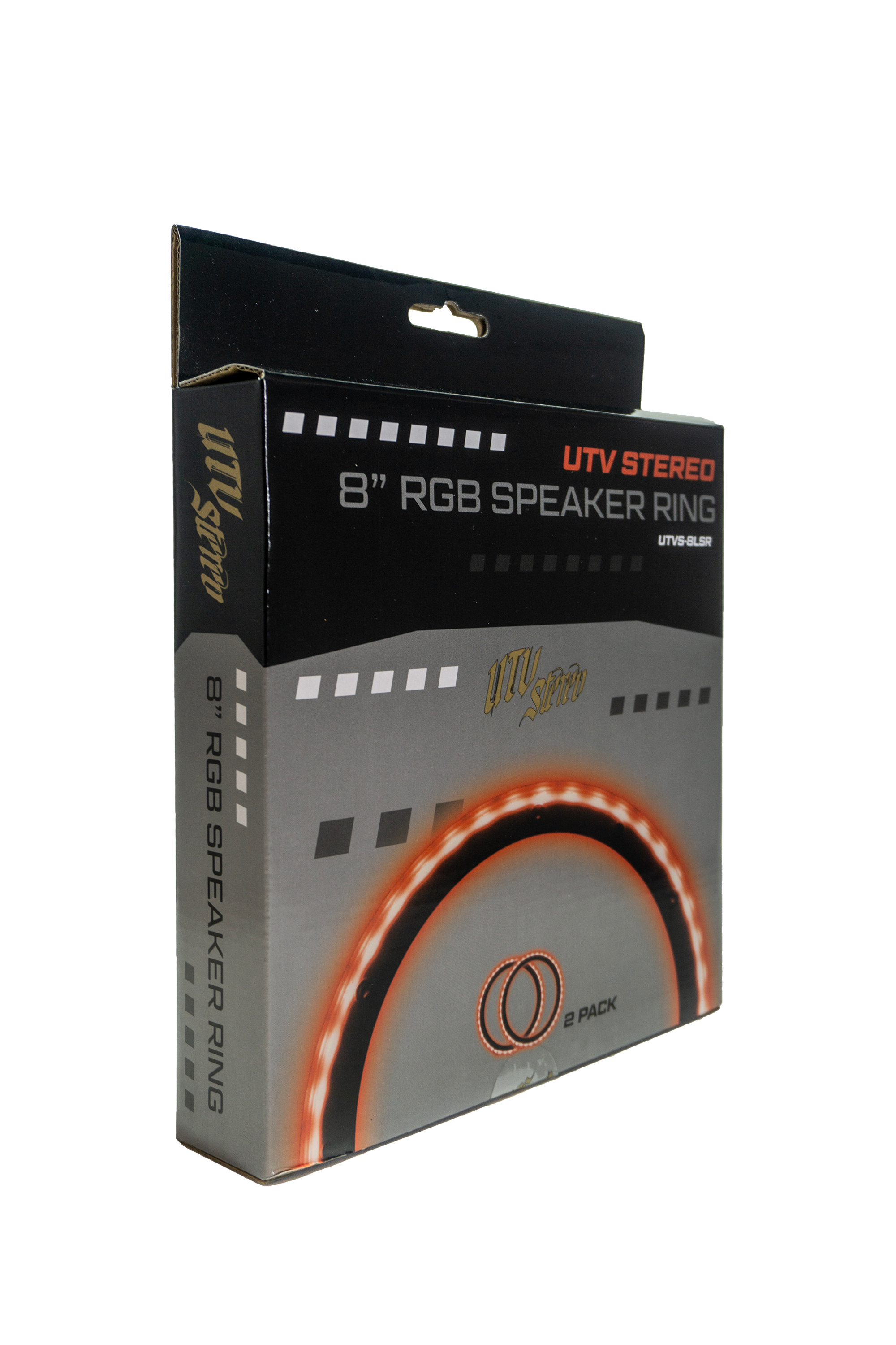 UTV Stereo 8" RGB LED Speaker Rings (Pair)