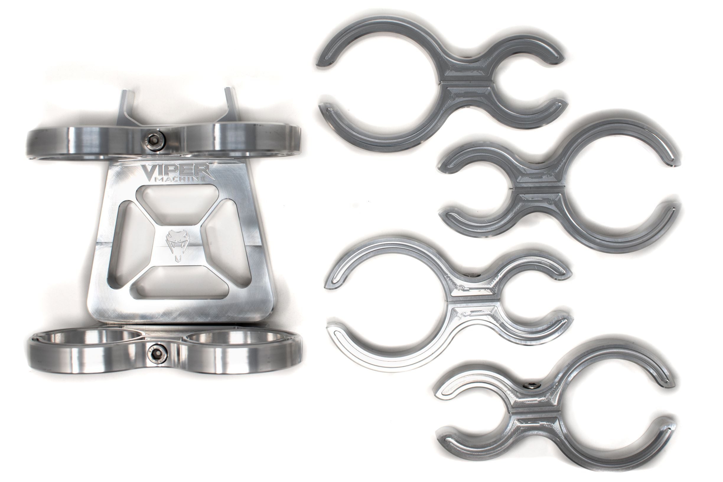 Viper Machine Billet Shock Reservoir Clamp Set for HCR Long Travel Suspension - Revolution Off-Road