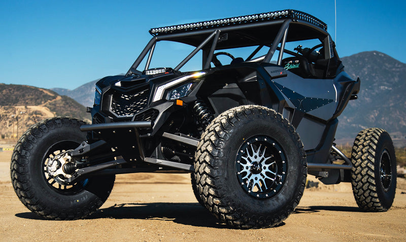 MSA M37 Bute Beadlock UTV Wheel With Machined Face & Black Ring  installed on canam x3 