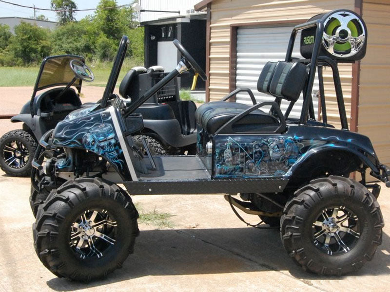 utv tire efx tire motomax mounted on golf cart 
