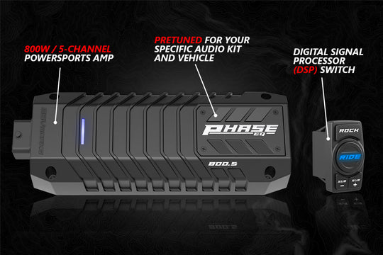 2014-2024 Polaris RZR Lighted 3-Speaker Plug-&-Play Kit for Ride Command