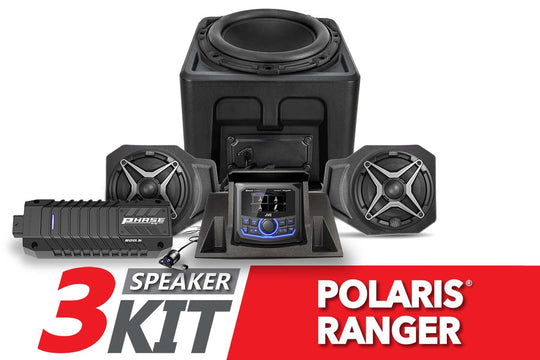 2018-2024 Polaris Ranger XP1000 SSV Works 3-Speaker Audio System w/JVC