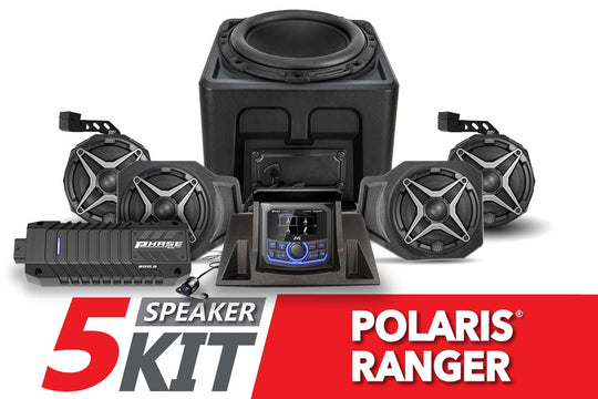 2018-2024 Polaris Ranger XP1000 SSV Works 5-Speaker Audio System w/JVC