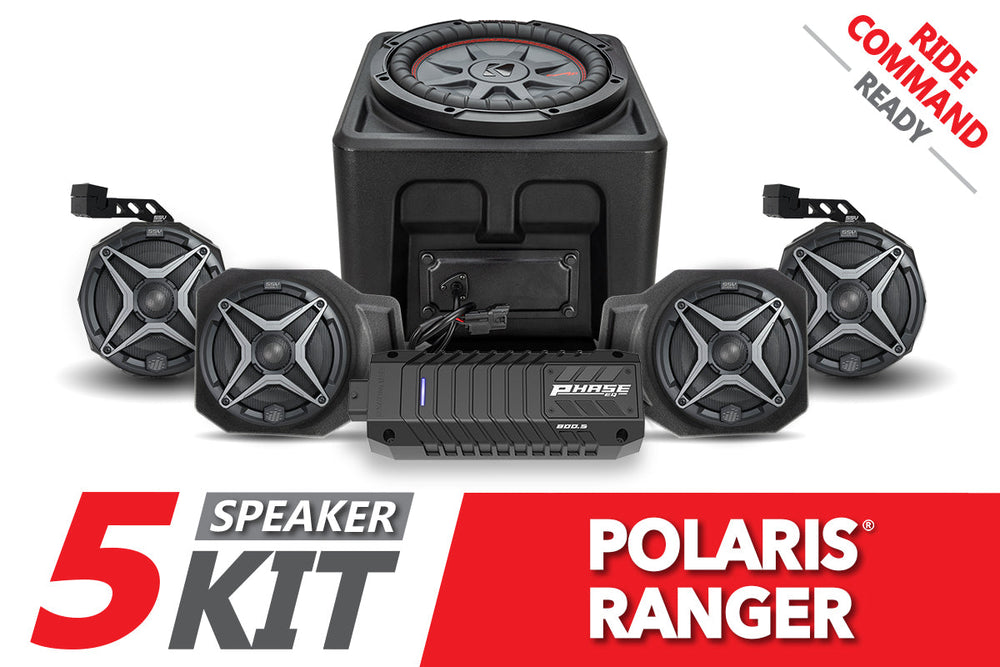 2018-2023 Polaris Ranger XP 1000 5-Speaker SSV Audio System for Ride Command