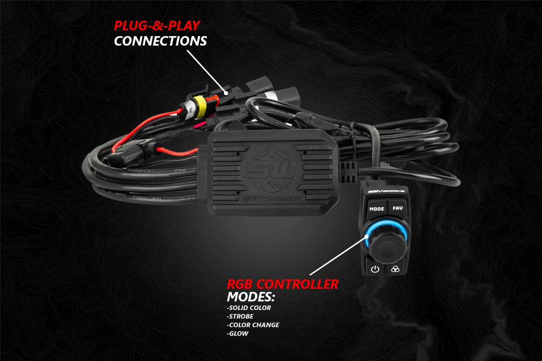 2014-2024 Polaris RZR Lighted 3-Speaker Plug-&-Play Kit with JVC