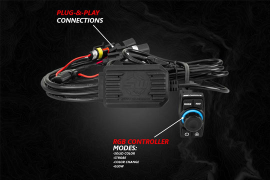 2014-2024 Polaris RZR Lighted 5-Speaker Plug-&-Play Kit with JVC
