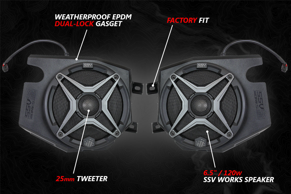 SSV Works Speakers and Speaker Pods for Polaris RZR