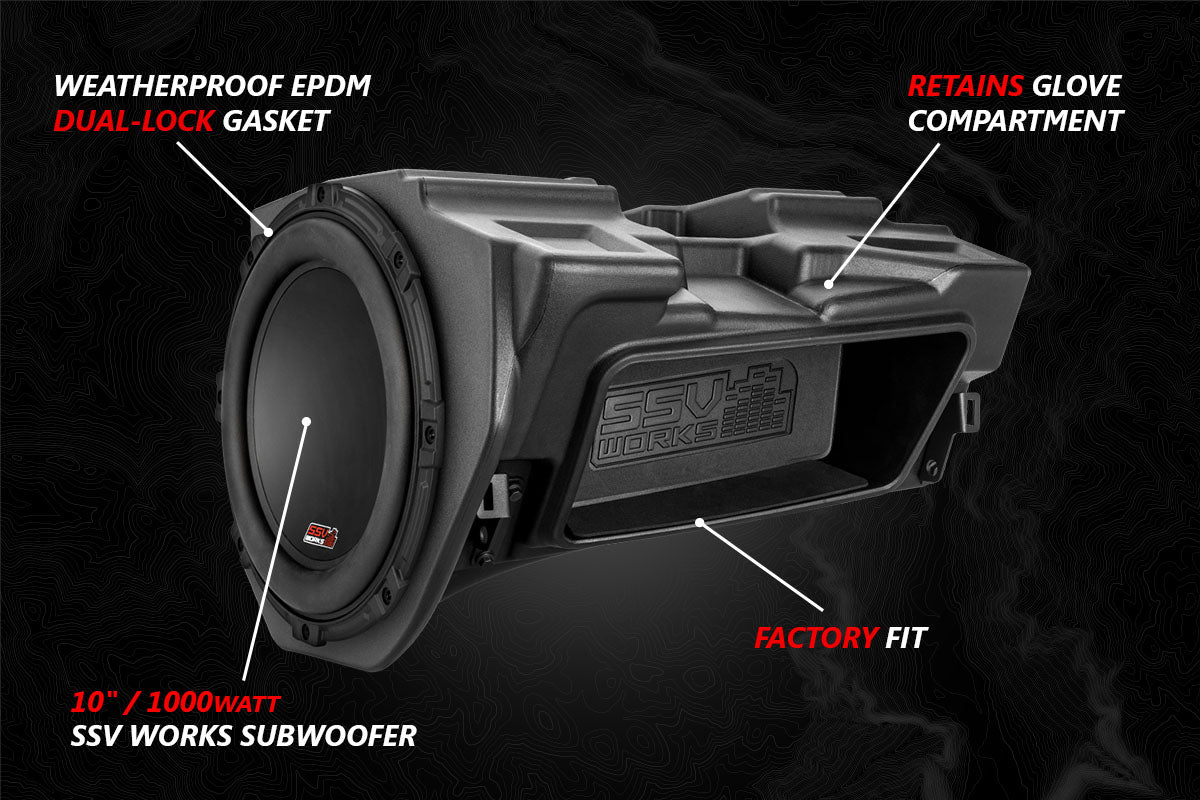 2014-2024 Polaris RZR Lighted 3-Speaker Plug-&-Play Kit with JVC