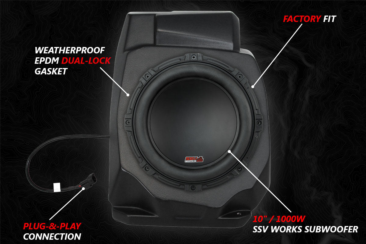 2020-2024 Polaris RZR Pro SSV 3-Speaker Plug-&-Play System w/JVC