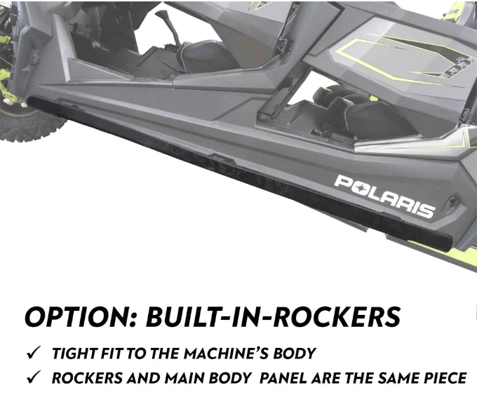 UHMW Skid Plate With Built In Rockers Polaris RZR XP Turbo S 4 Seater SSS Off-Road - Revolution Off-Road