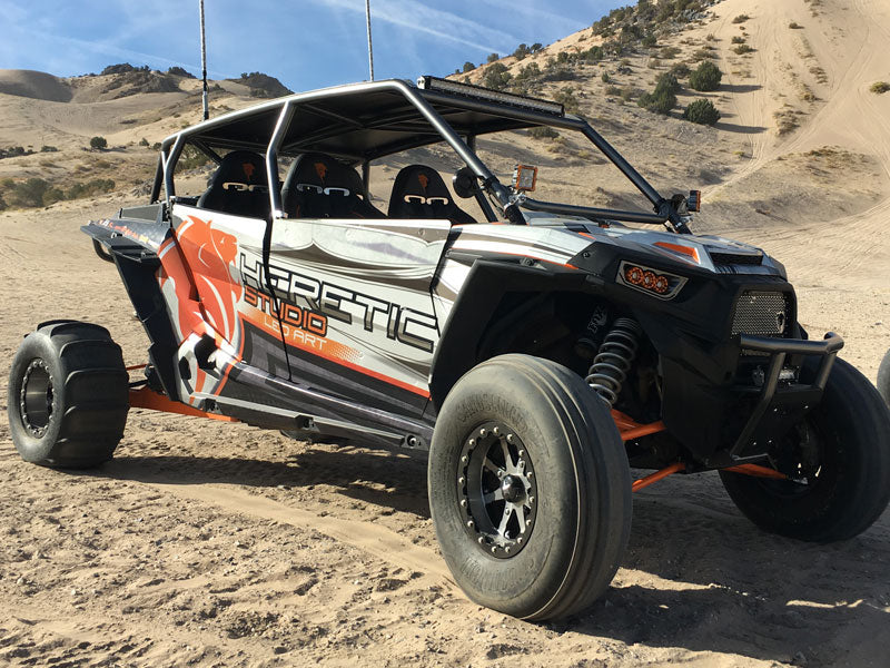 utv tire efx tire sandslinger paddle tires mounted on polaris rzr 