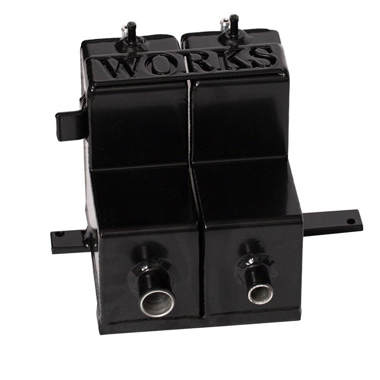 Works Power Split Coolant Tank - Polaris RZR XP Turbo, Turbo S