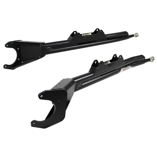 ZBROZ rzr trailing arms turbo s balck in color on white background