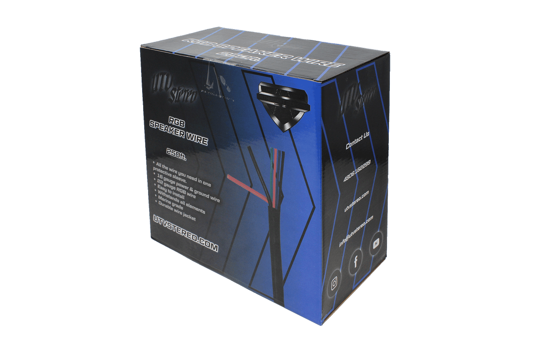 UTV Stereo 6 Conductor RGB Speaker Wire - 250'