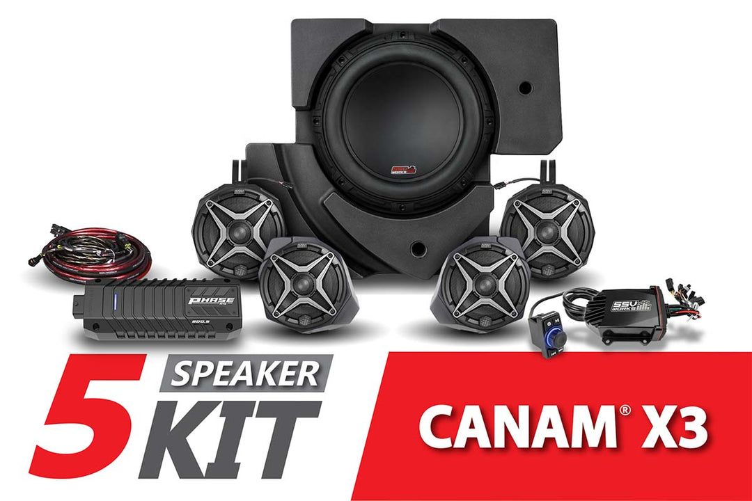2017-2024 CanAm X3 Complete SSV 5-Speaker Plug-and-Play System
