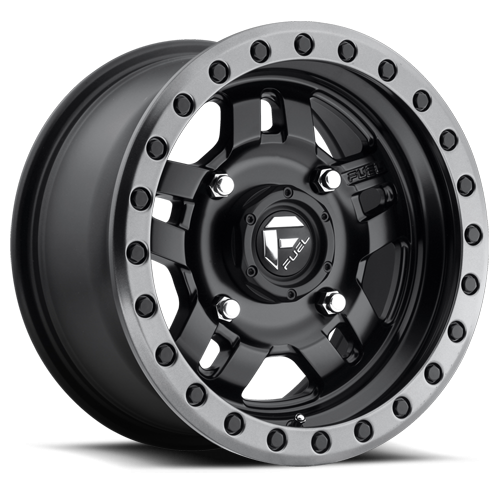 Fuel Anza D557 Non Beadlock UTV Wheel With Matte Back Center And Anthracite on white background 