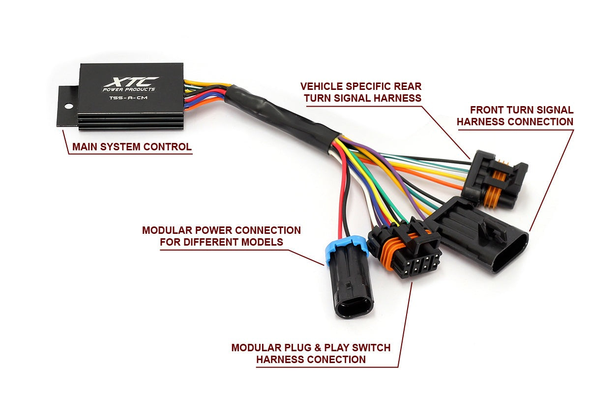 XTC ATS Self Canceling Turn Signal Kit With Billet Lever - CanAm Maverick X3