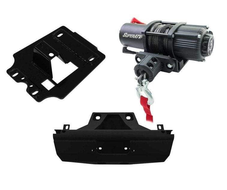 SuperATV Can Am X3 Winch Mount Plate Kit - Revolution Off-Road