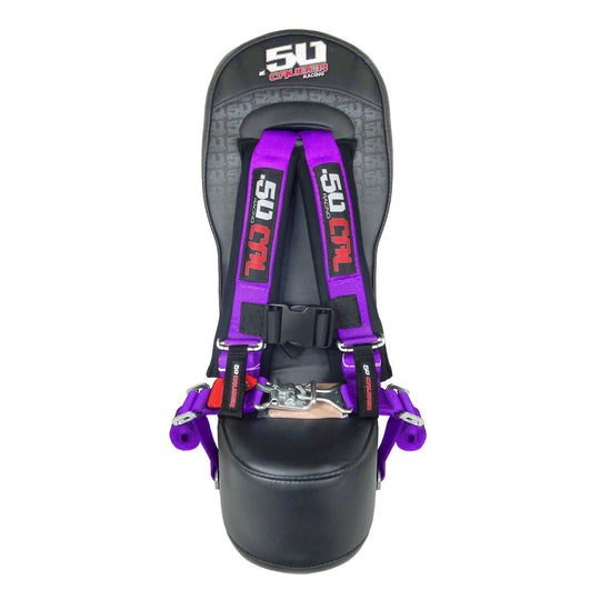 Can am x3 bump seat with purple harness