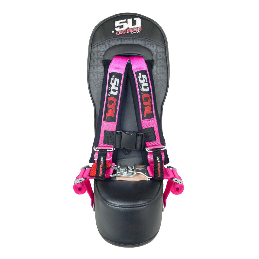 Can am x3 bump seat with pink harness