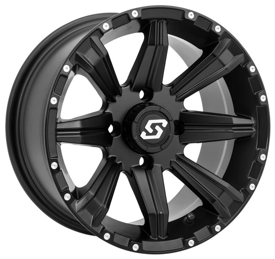 Sedona Sparx Non-Beadlock UTV Wheel In Black  on white background 
