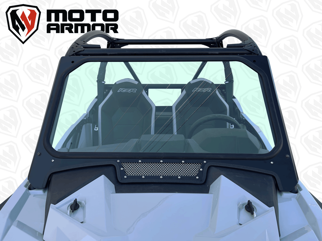 RZR Trail S Glass Windshield installed front view