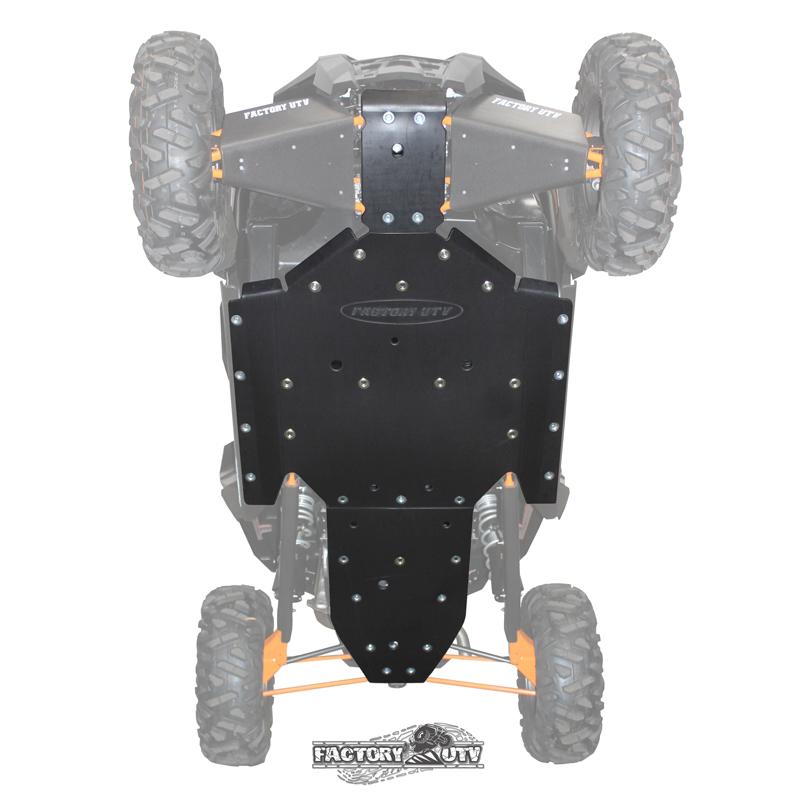 Polaris 2 Seater RZR XP 1000 3/8 UHMW Skid Plate Factory UTV - Revolution Off-Road