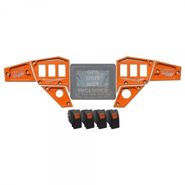 50 Caliber Racing RZR 6 Piece Dash Panel Digital GPS