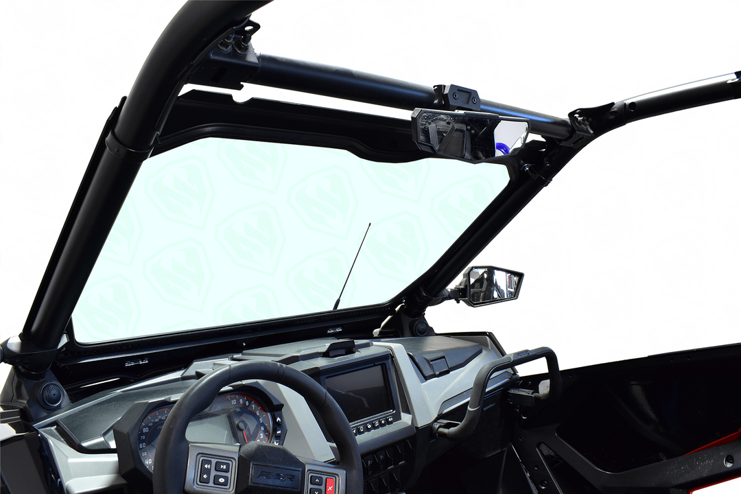 glass windshield for pro xp installed inside view