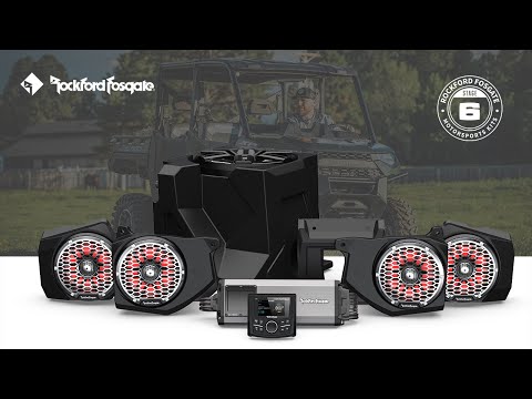Rockford Fosgate Stage 6 Stereo | 2018+ Polaris Ranger WITH RIDE COMMAND