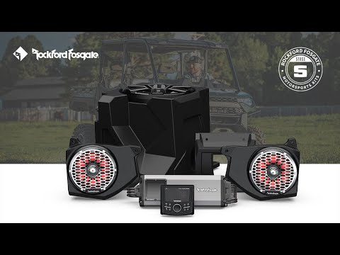 Rockford Fosgate Stage 5 Stereo | 2018+ Polaris Ranger WITH RIDE COMMAND