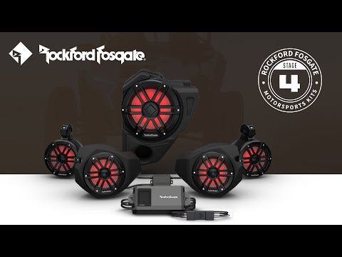 Rockford Fosgate Stage 4 Stereo System With Color Optix™ | Polaris Rzr WITH RIDE COMMAND