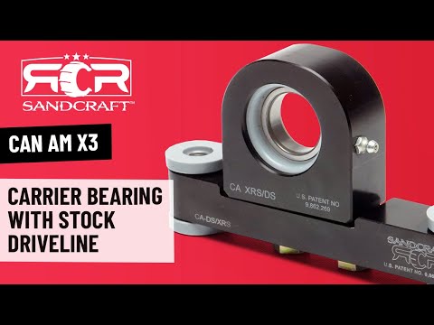 sandcraft carrier bearing for canam x3 installation video 