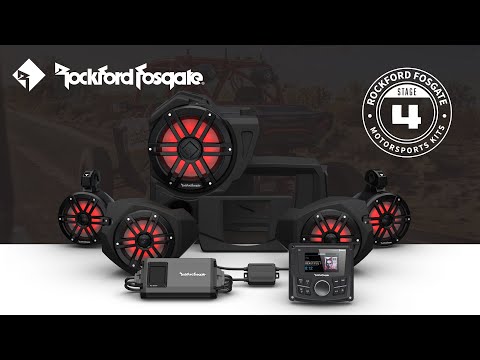 Rockford Fosgate Stage 4 Stereo System W/ Color Optix™ | XP1000 / XP Turbo / Turbo S