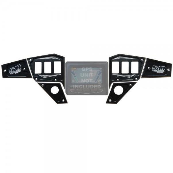 50 Caliber Racing RZR 6 Piece Dash Panel Digital GPS