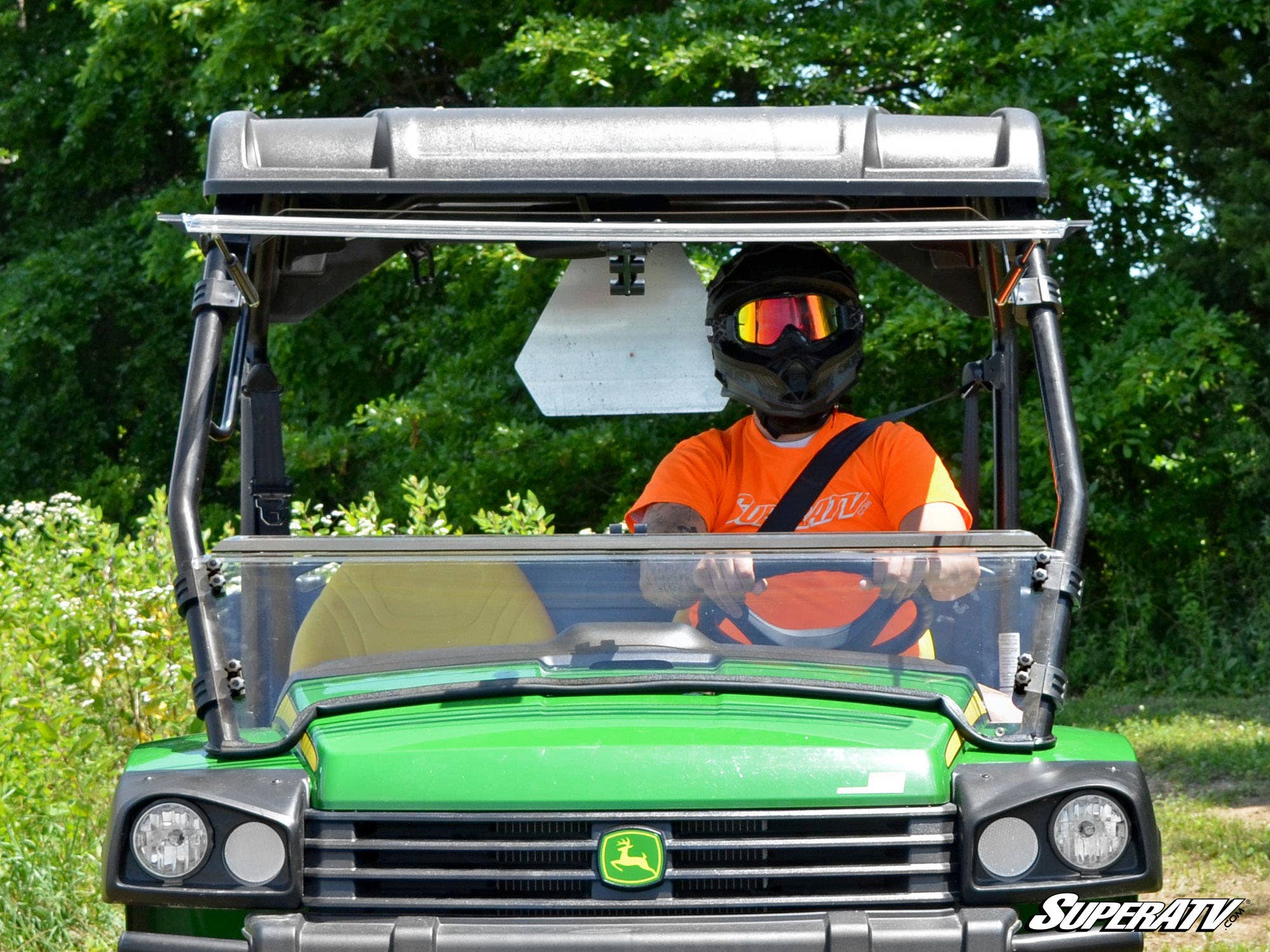 John Deere Gator Scratch Resistant Flip Windshield