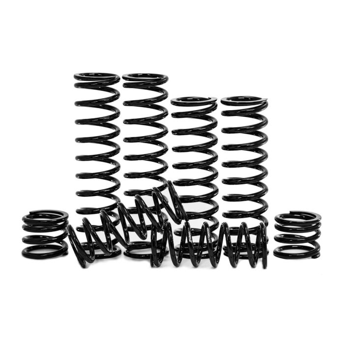 zbroz racing dual rate spring kit in black sitting on white background