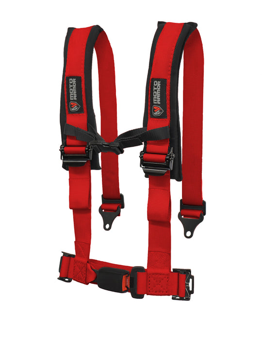red moto armor 4 point harness seat belt