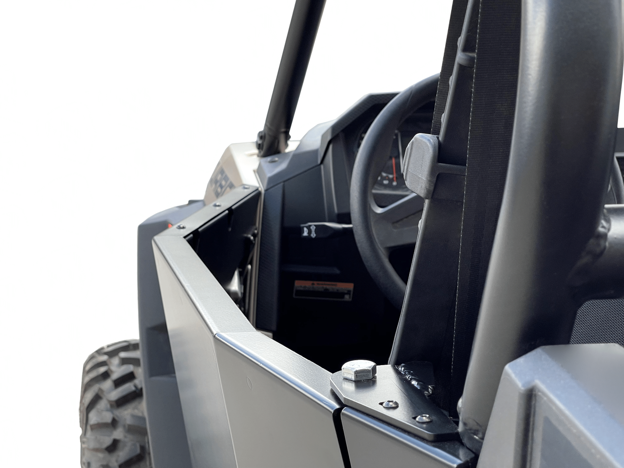 RZR Doors - 2 seat installed close up