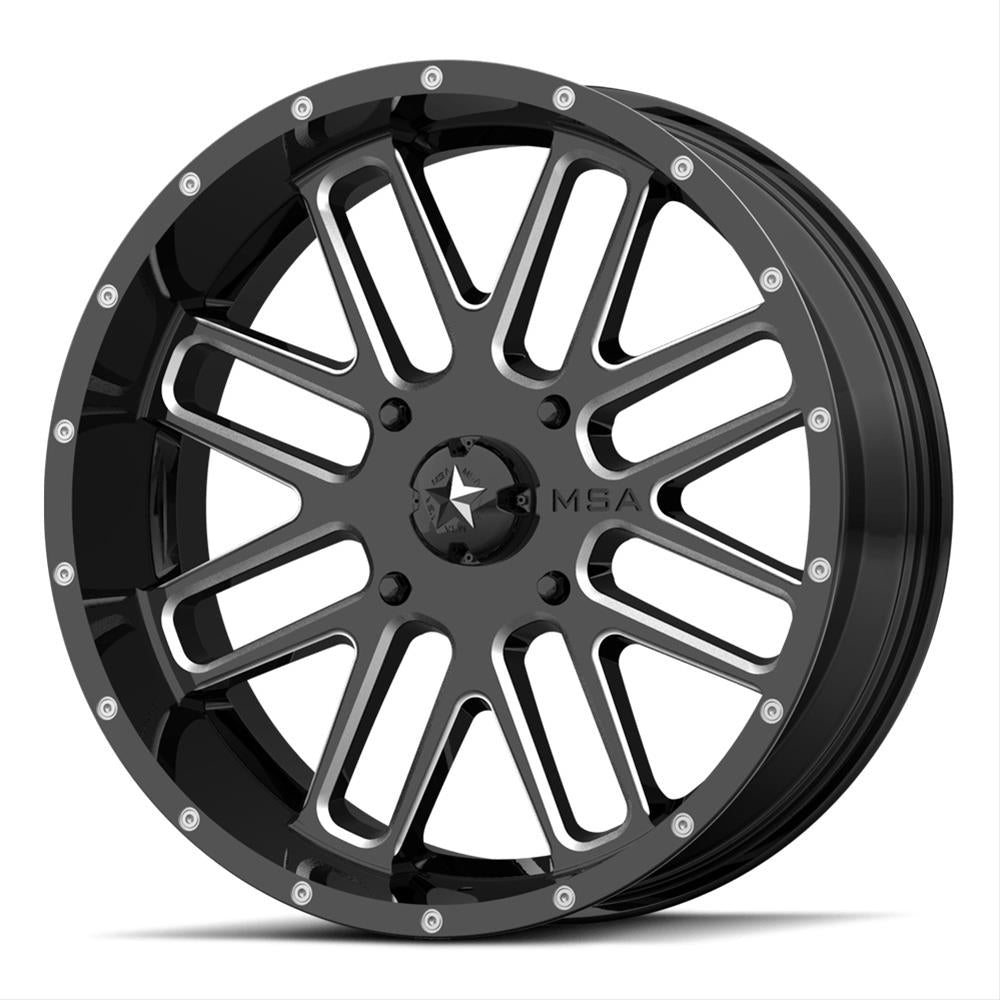 MSA M35 Bandit UTV Wheel In Black  on white background 