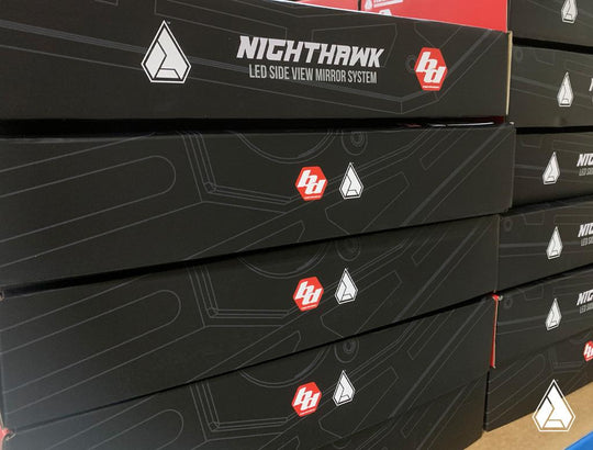 Nighthawk LED UTV Side Mirrors - Revolution Off-Road