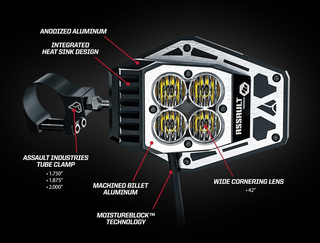 Nighthawk LED UTV Side Mirrors - Revolution Off-Road