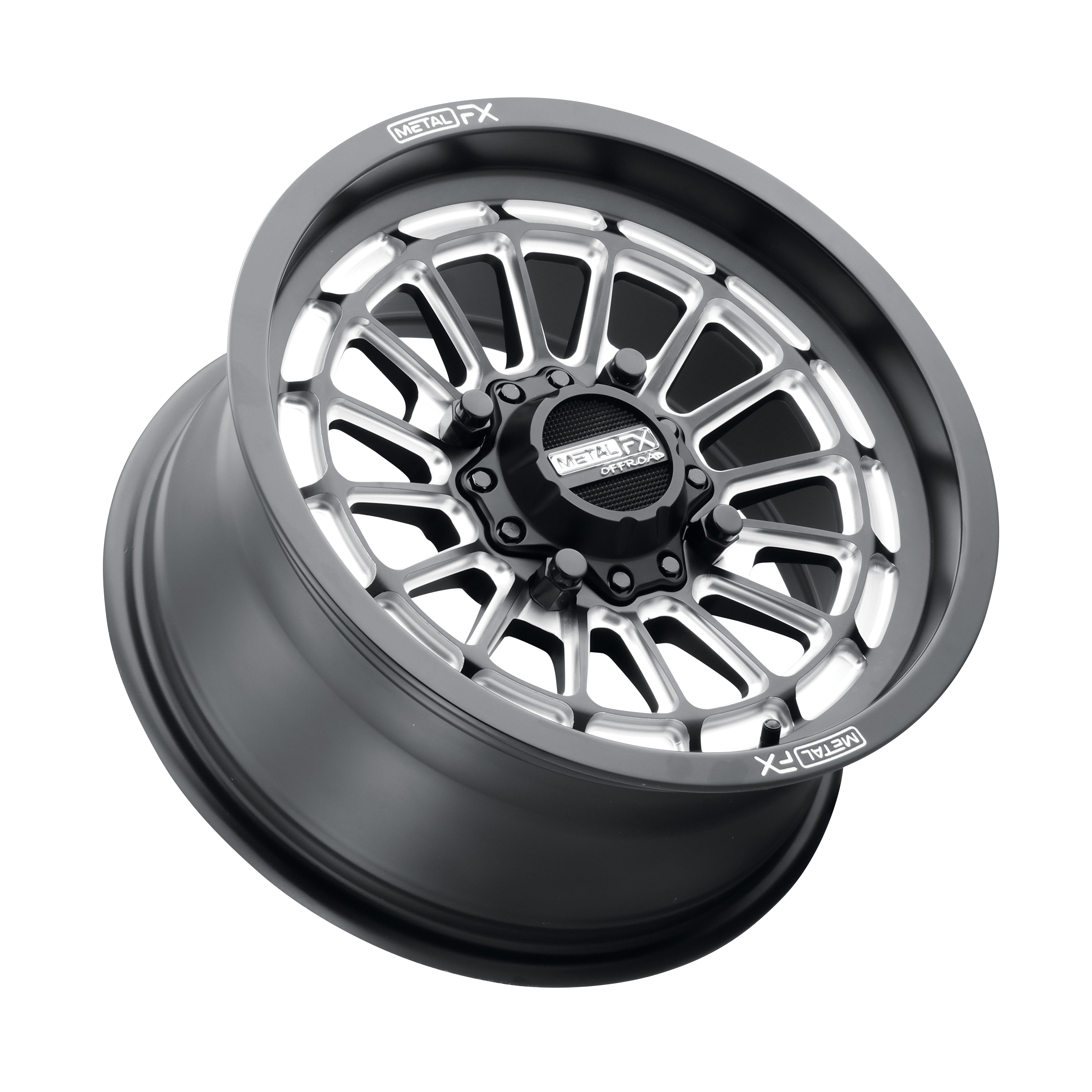 Metal FX Delta Non-Beadlock UTV Wheel | Satin Black Contrast Cut