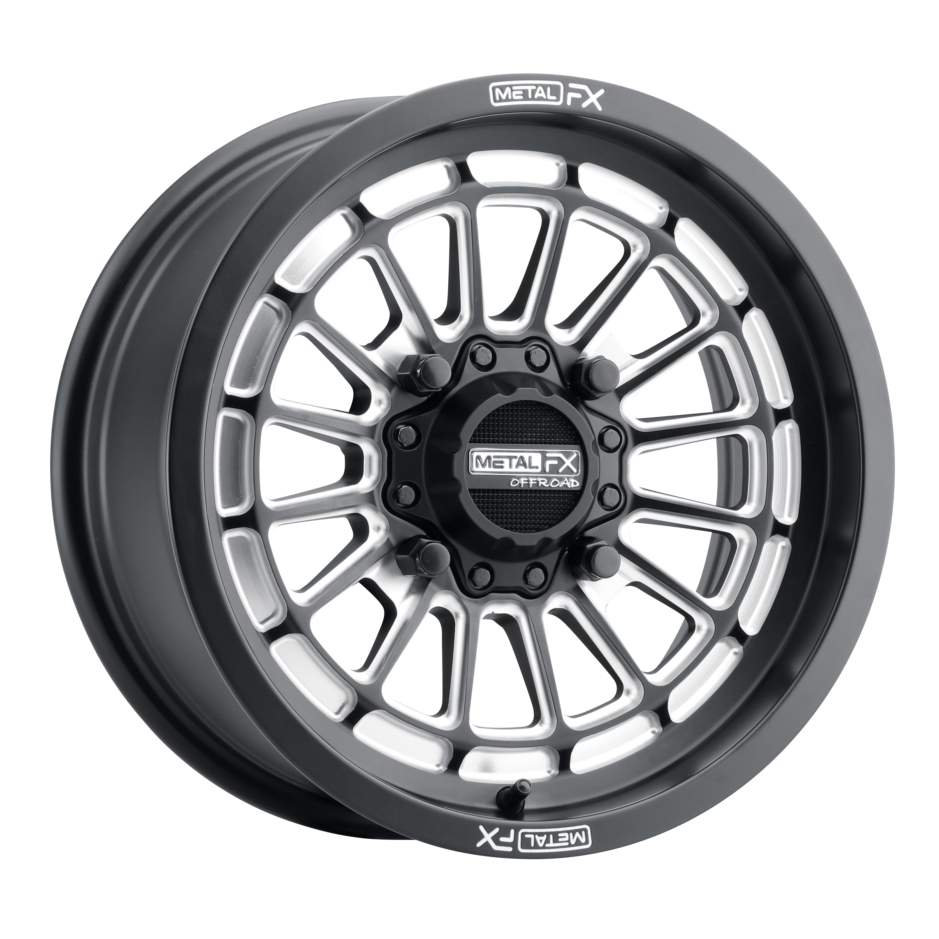 Metal FX Delta Non-Beadlock UTV Wheel | Satin Black Contrast Cut