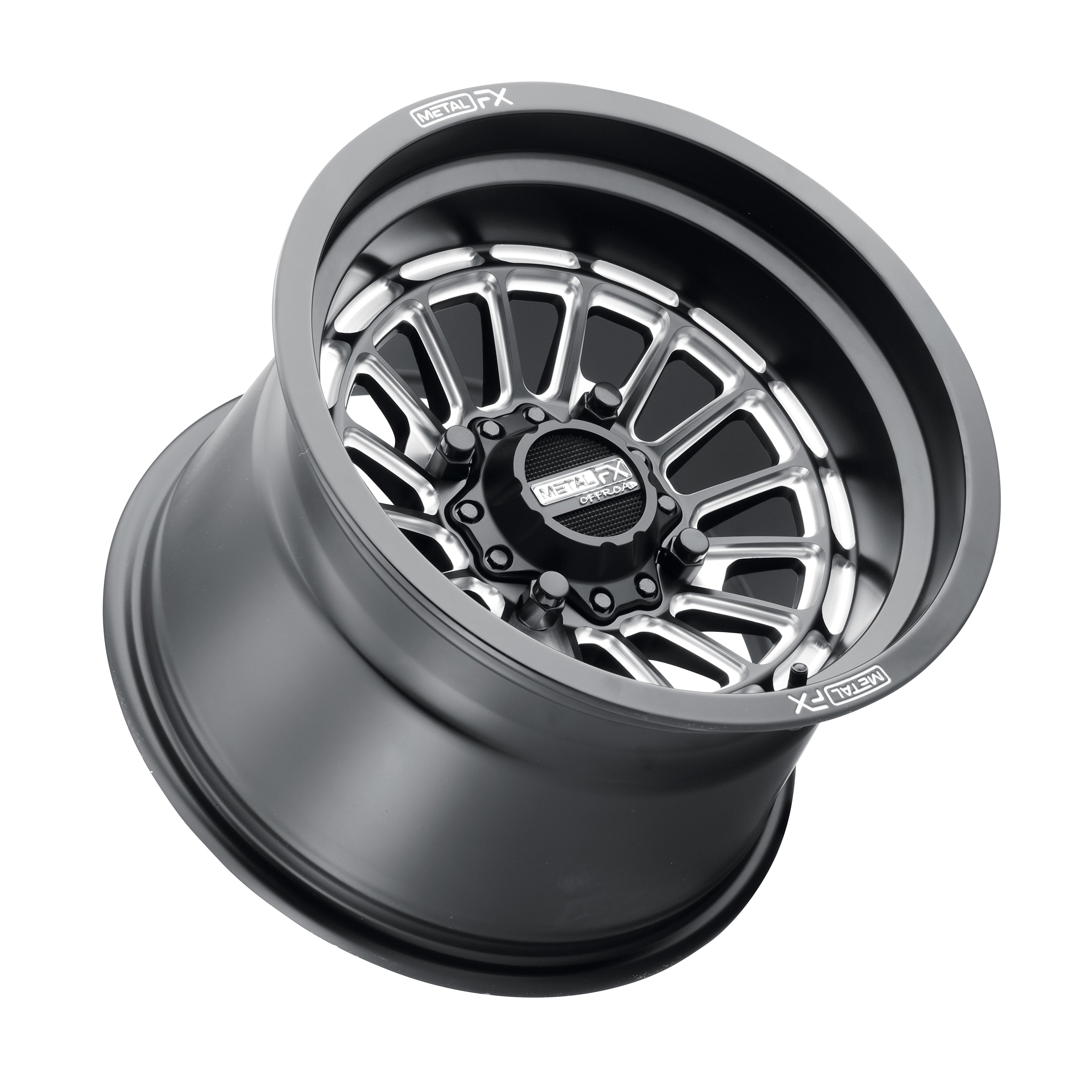 Metal FX Delta Non-Beadlock UTV Wheel | Satin Black Contrast Cut