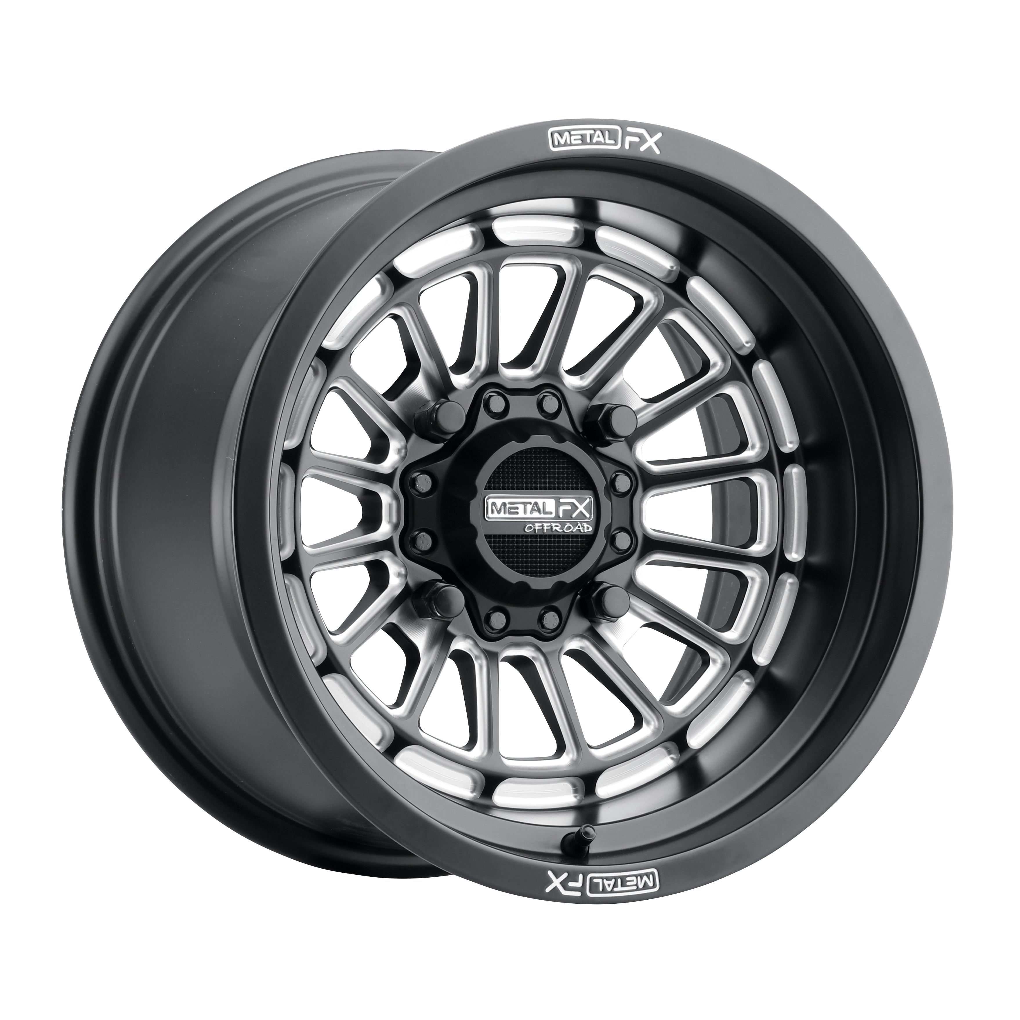 Metal FX Delta Non-Beadlock UTV Wheel | Satin Black Contrast Cut