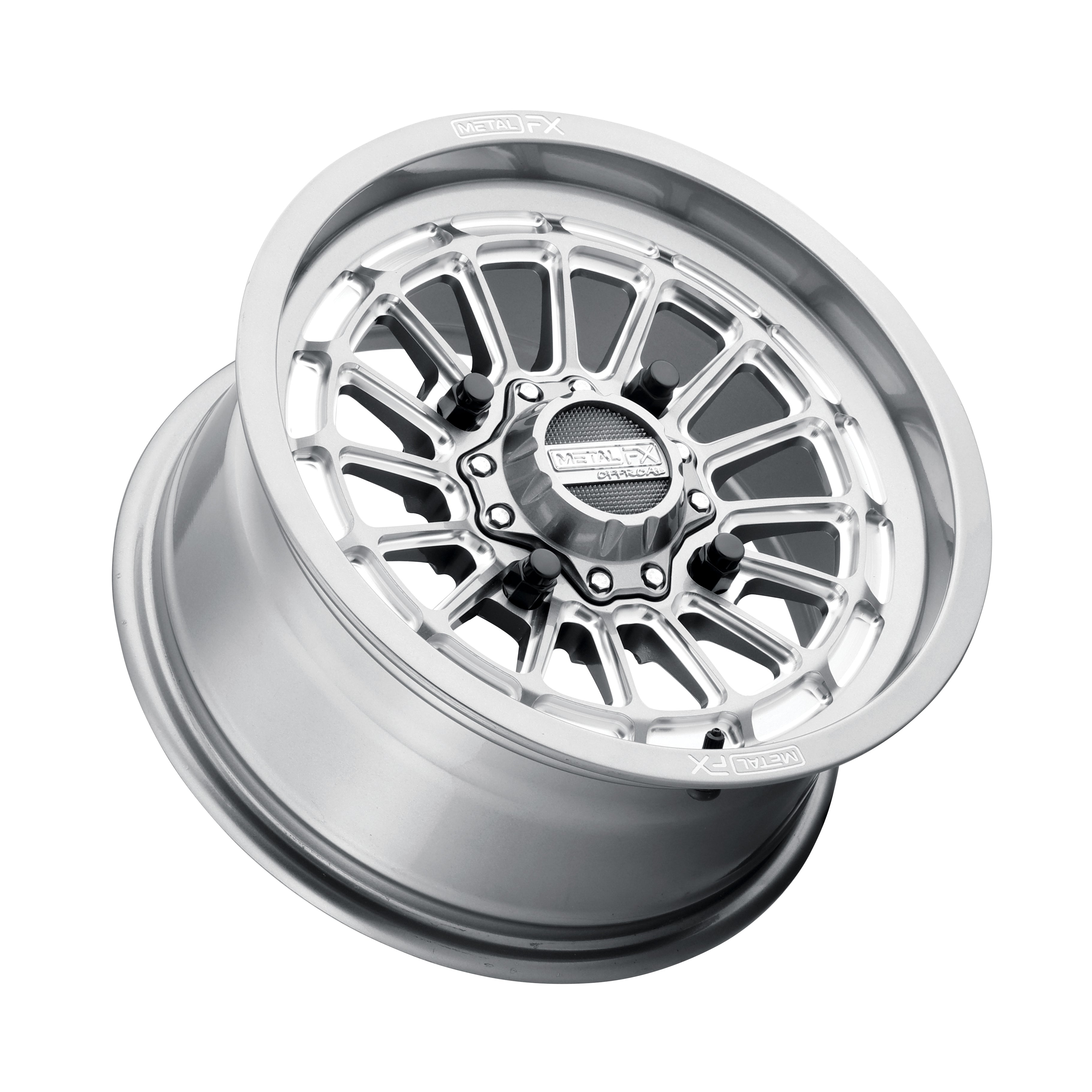 Metal FX Delta Non-Beadlock UTV Wheel | Gunmetal Contrast Cut