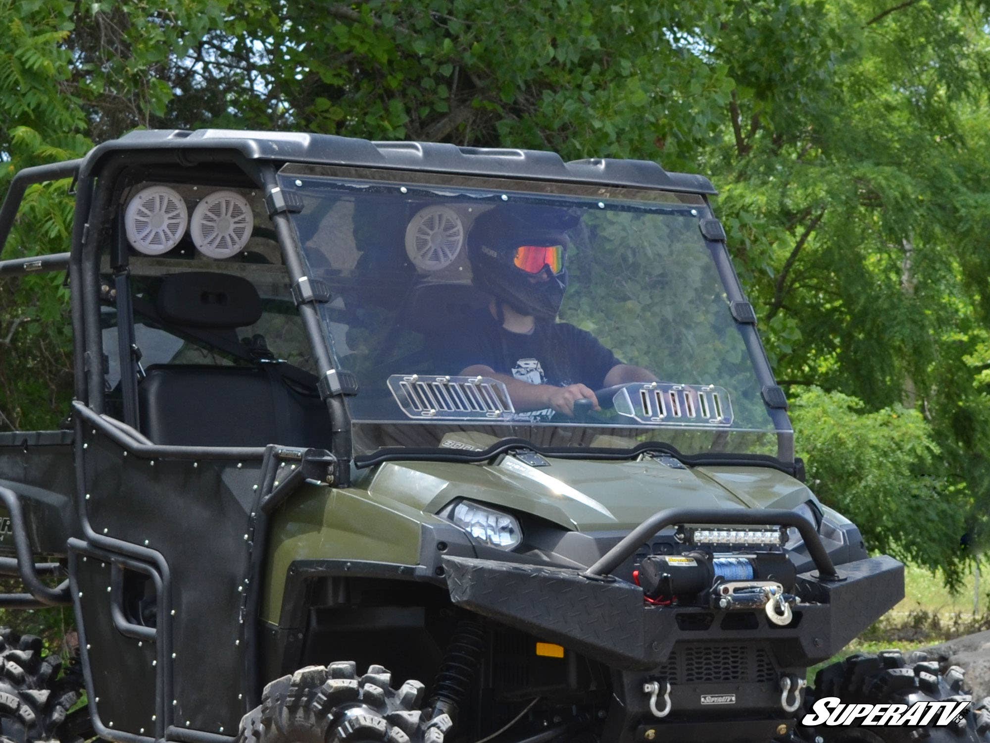 Polaris Ranger 800 Scratch-Resistant Vented Full Windshield